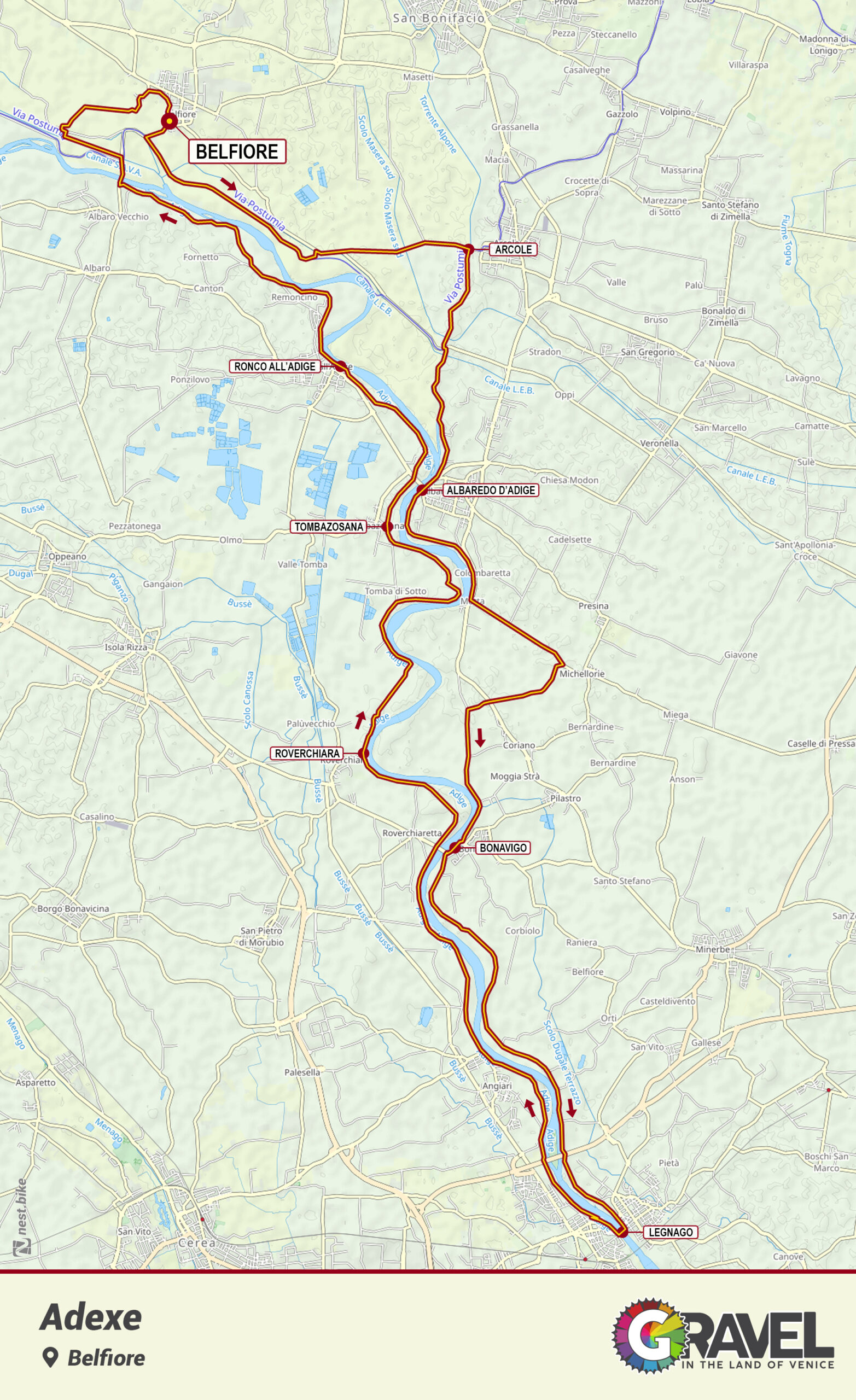 mappa percorso terre del risorgimento